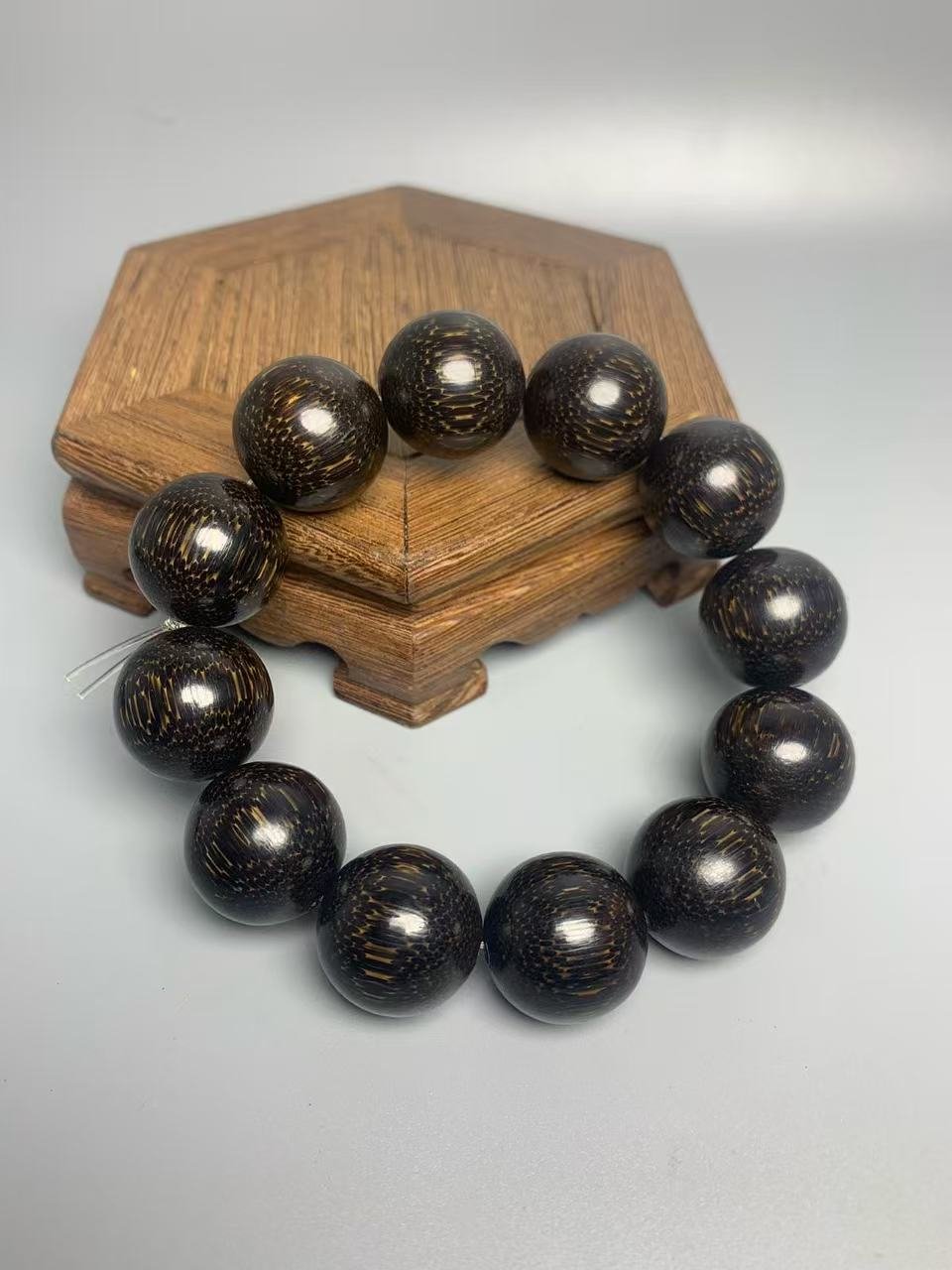 Asian Black Gold Rhinoceros Horn Bracelet – Rare Collector's Artifact